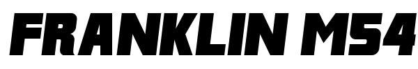 Franklin M54 font preview